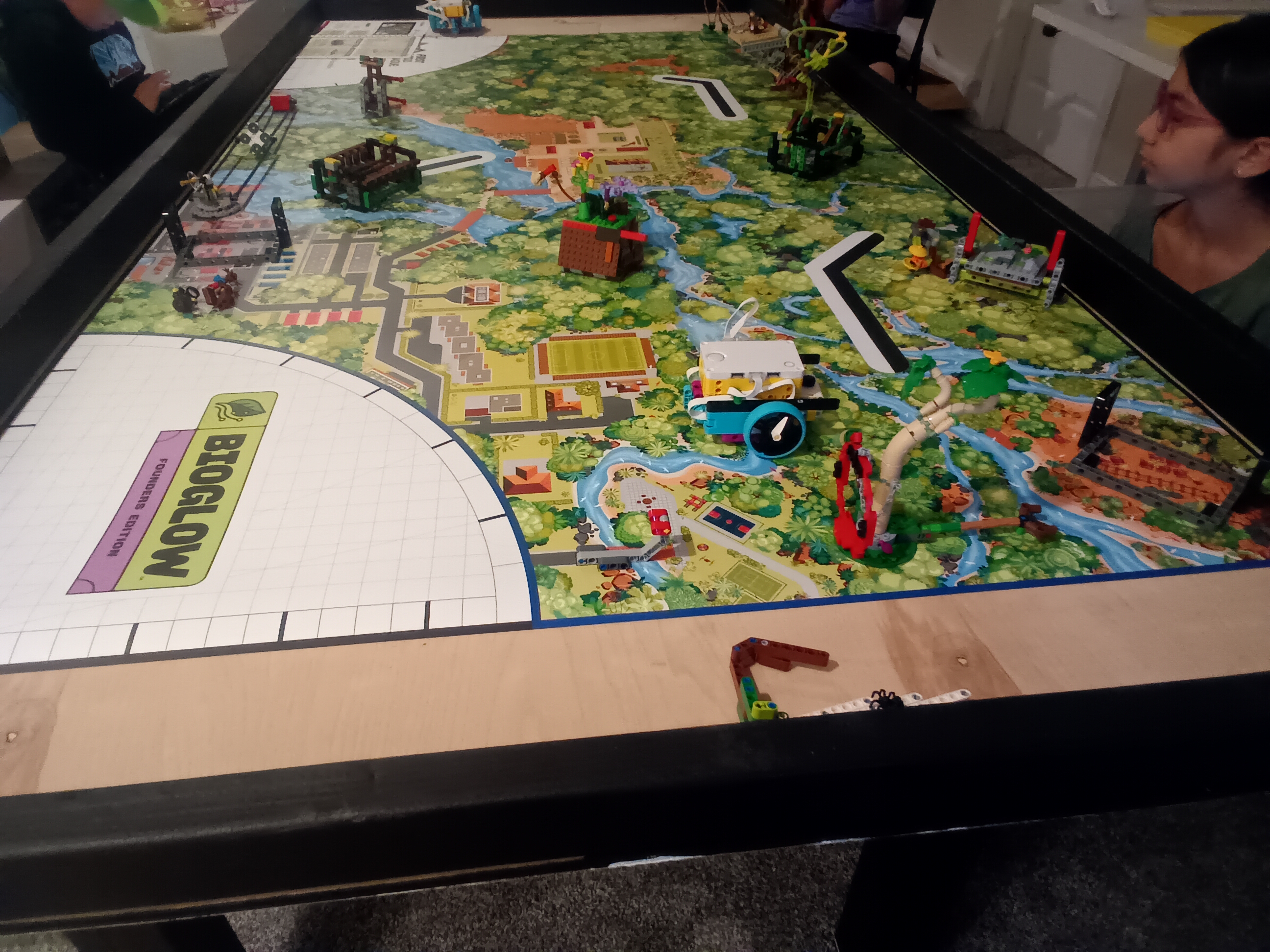 This is the table so far.
