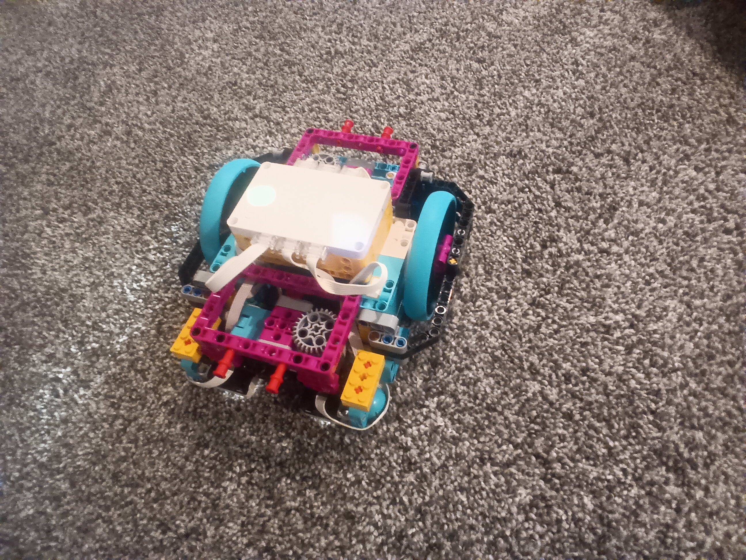 This is the robot me and Mathew built.